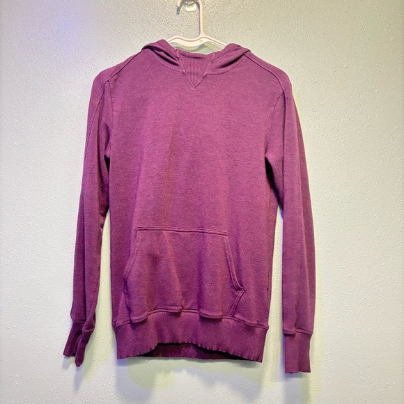 Athleta Other - Athleta Girl Plum Thumb Hole Pocket Hoodie Sweater Size XL